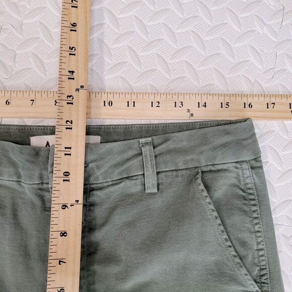 AMO Easy Trousers In Surplus Green Size 28 Womens Cropped Straight Leg High Rise - Picture 11 of 13